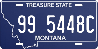 MT license plate 995448C