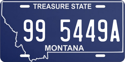 MT license plate 995449A