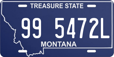 MT license plate 995472L