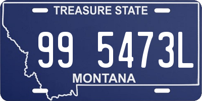 MT license plate 995473L