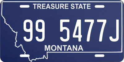 MT license plate 995477J