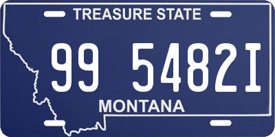 MT license plate 995482I