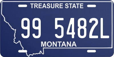 MT license plate 995482L