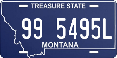 MT license plate 995495L