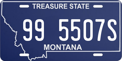 MT license plate 995507S