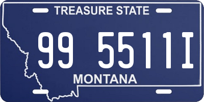 MT license plate 995511I