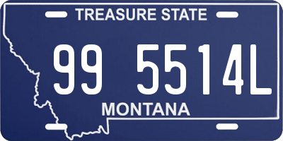 MT license plate 995514L