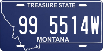 MT license plate 995514W