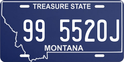 MT license plate 995520J