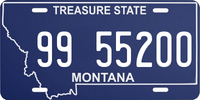 MT license plate 995520O