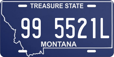 MT license plate 995521L