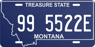 MT license plate 995522E