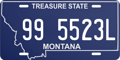 MT license plate 995523L