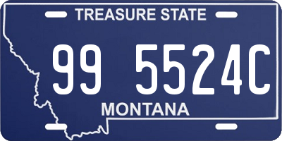 MT license plate 995524C