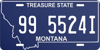 MT license plate 995524I