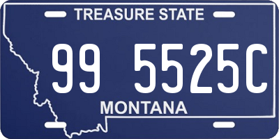 MT license plate 995525C