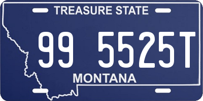 MT license plate 995525T