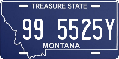 MT license plate 995525Y