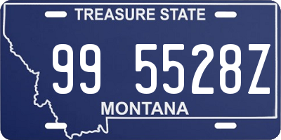 MT license plate 995528Z