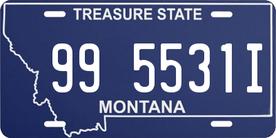 MT license plate 995531I