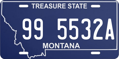 MT license plate 995532A