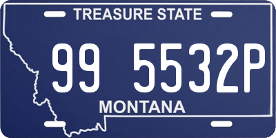 MT license plate 995532P