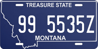 MT license plate 995535Z