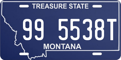 MT license plate 995538T