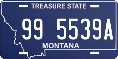 MT license plate 995539A