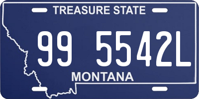 MT license plate 995542L