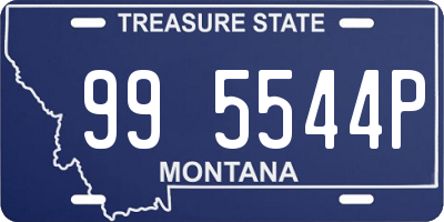 MT license plate 995544P