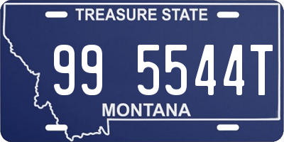 MT license plate 995544T