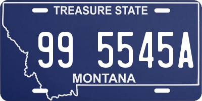 MT license plate 995545A