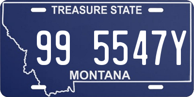 MT license plate 995547Y