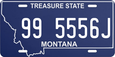 MT license plate 995556J