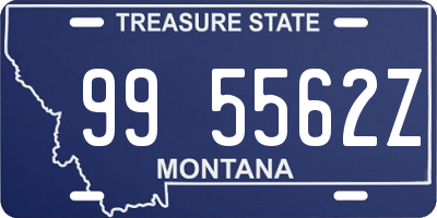 MT license plate 995562Z