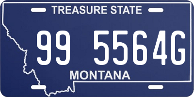 MT license plate 995564G