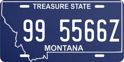 MT license plate 995566Z