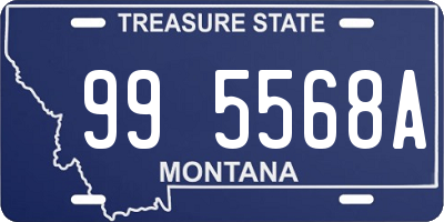 MT license plate 995568A
