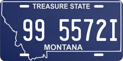 MT license plate 995572I