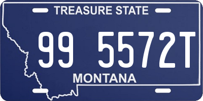 MT license plate 995572T