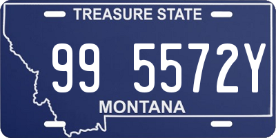 MT license plate 995572Y