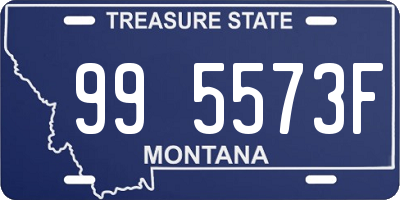 MT license plate 995573F