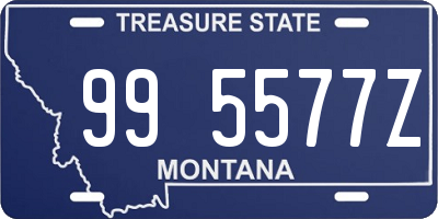 MT license plate 995577Z