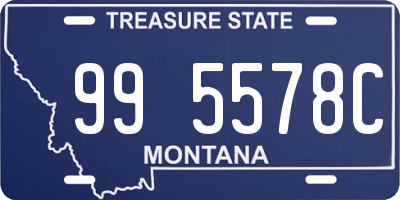 MT license plate 995578C