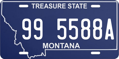 MT license plate 995588A