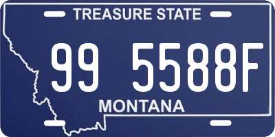 MT license plate 995588F