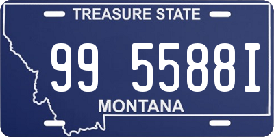 MT license plate 995588I