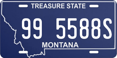 MT license plate 995588S