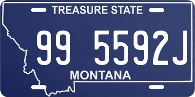 MT license plate 995592J